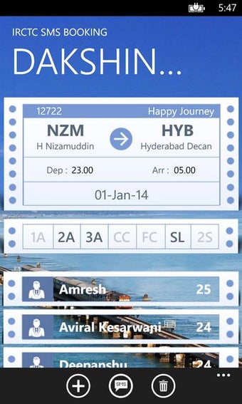 Image 0 for IRCTC SMS Booking for Win…