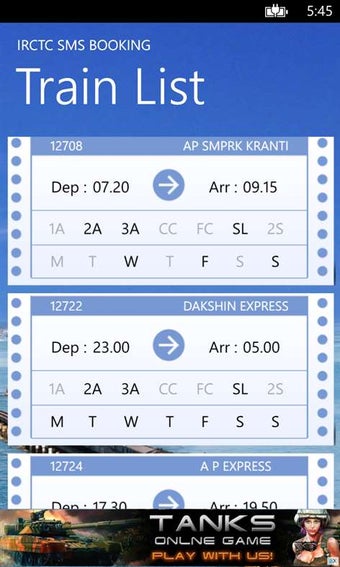 Image 2 for IRCTC SMS Booking for Win…