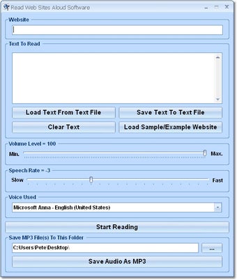 Image 0 for Read Web Sites Aloud Soft…