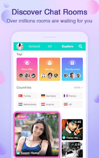 Imagen 3 para Yalla-Free Voice Chat Roo…