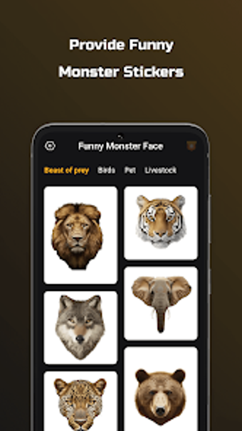 Image 0 for Monster Face stickers Mak…