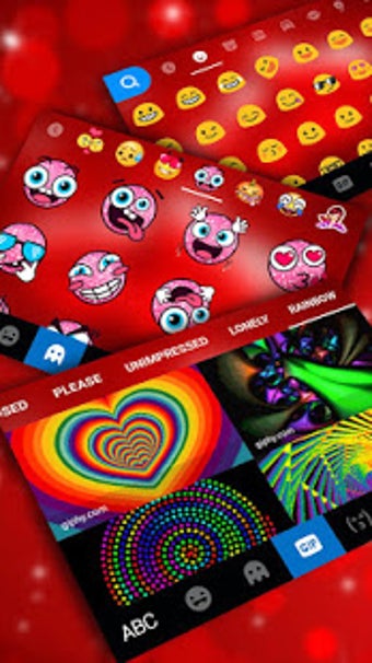 Imagen 1 para Red Love Keyboard Theme