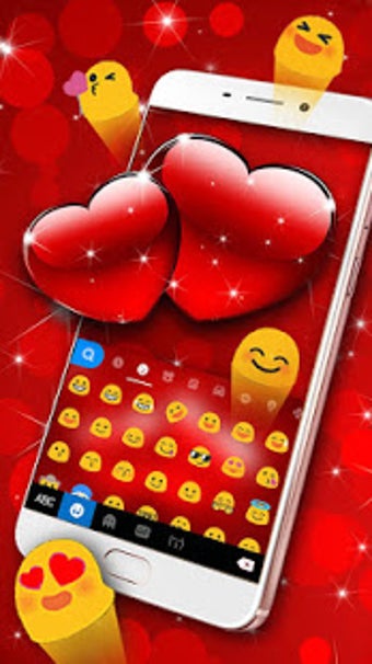 Imagen 2 para Red Love Keyboard Theme