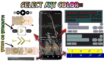 Image 1 for Poweramp Skin RocknRoll