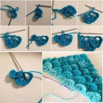 Image 0 for Knit modern crochet step …