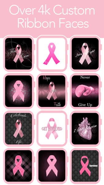 Image 0 for Pink Ribbon Watch Faces -…