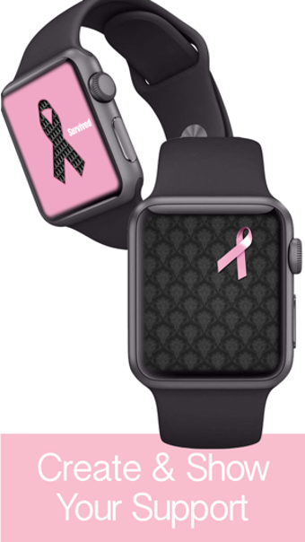 Image 1 for Pink Ribbon Watch Faces -…