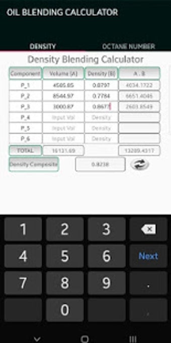 Image 0 for Fuel Oil Blending Calcula…