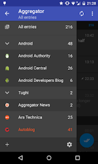 Imagen 2 para Aggregator | RSS News Rea…