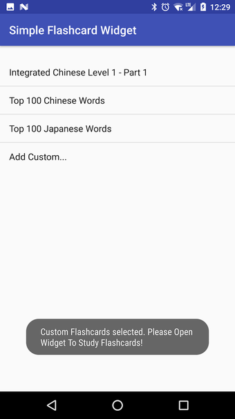 Imagen 3 para Simple Flashcard Widget