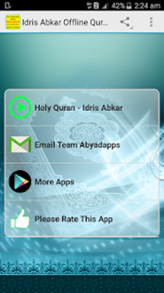 Image 0 for Idris Abkar Offline Quran…