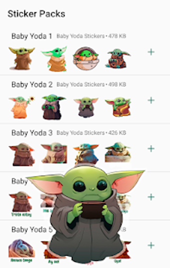 Image 2 for Baby Yoda Stickers for Wh…