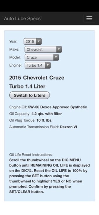 Image 0 for Auto Lube Specs