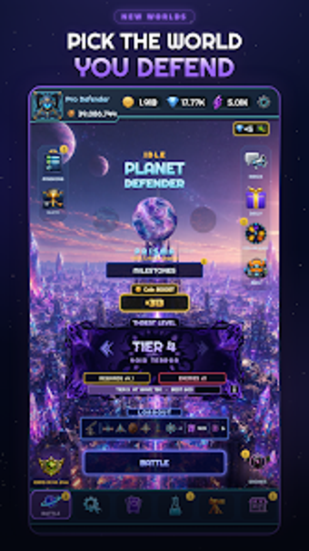 Imagen 0 para Idle Planet Defender: Spa…