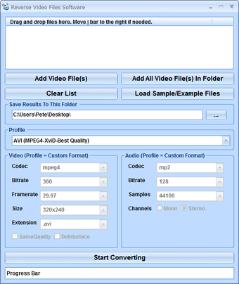 Image 0 for Reverse Video Files Softw…