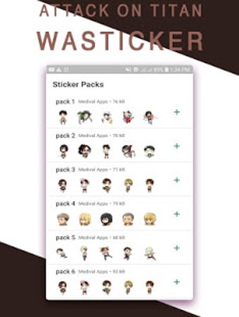 Image 2 for Attack On Titan WASticker