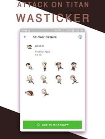 Image 3 for Attack On Titan WASticker