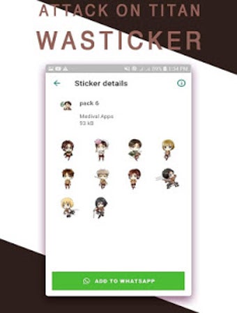 Image 0 for Attack On Titan WASticker