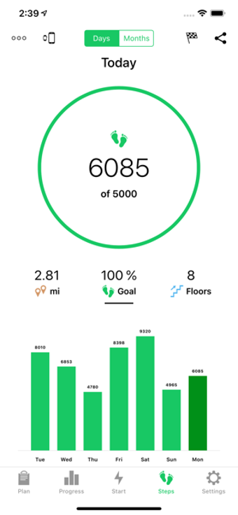 Running Walking Tracker Goals for iOS