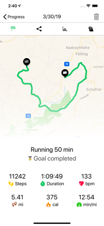 Running Walking Tracker Goals for iOS