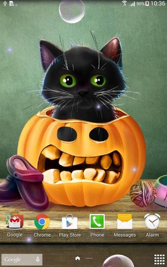Imagen 2 para Cute Halloween Live Wallp…