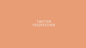 Imagen 1 para Twitter FeedFetcher for W…
