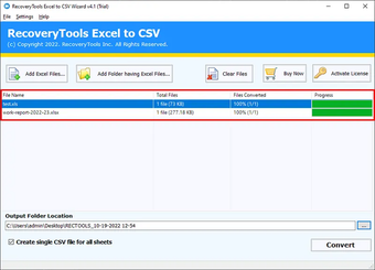 Imagen 0 para BitRecover Excel to CSV C…