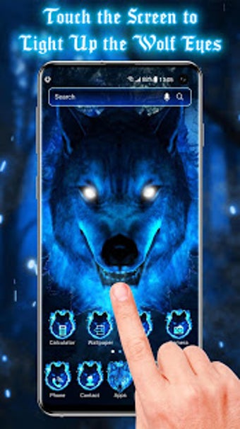 Image 1 for 3D Ice Wolf Live Wallpape…