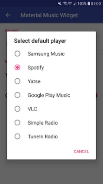 Image 1 for Material Music Widget