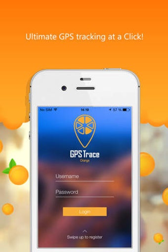 Image 0 for GPS-Trace Orange GPS trac…
