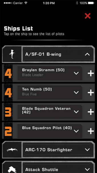 Image 0 for X-Wing Squad Builder by F…