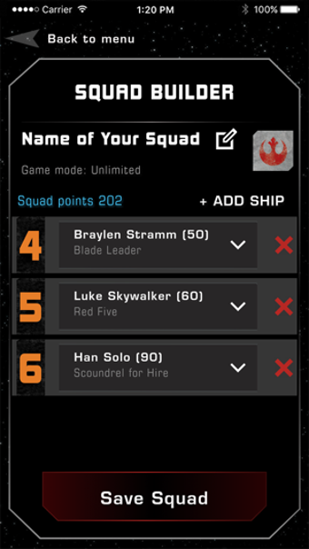 Image 1 for X-Wing Squad Builder by F…