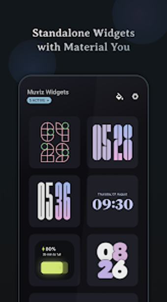 Image 0 for Muviz Widgets: Clock Musi…