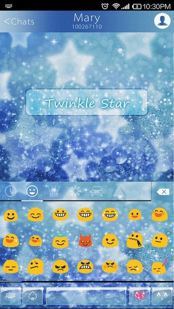 Imagen 0 para Twinkle Star Emoji Keyboa…