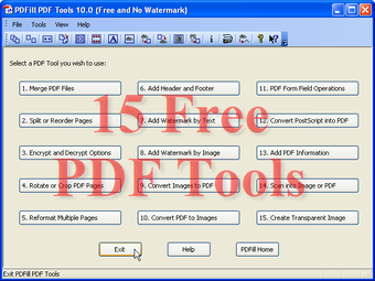 Image 0 for PDFill Free PDF Tools