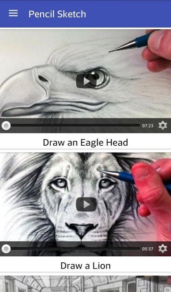 Imagen 1 para Pencil Sketch - Videos