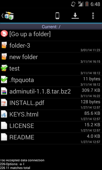 Imagen 4 para AndFTP (your FTP client)