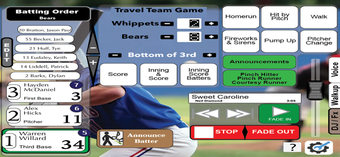 Image 0 for Gametime Announcer Ballpa…