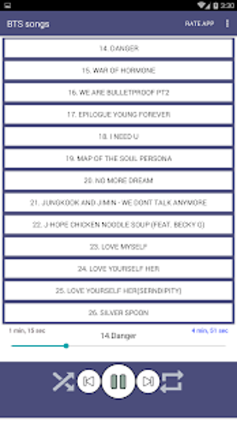 100 BTS Songs Offline (Kpop Songs) Thumbnails 3