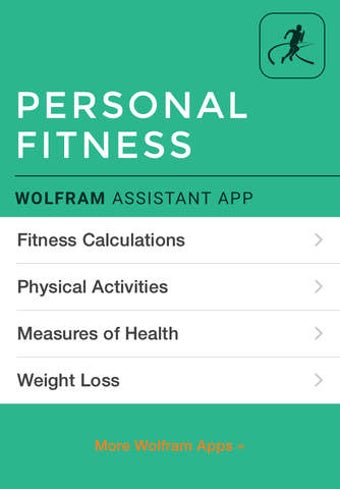 Image 0 for Wolfram Personal Fitness …