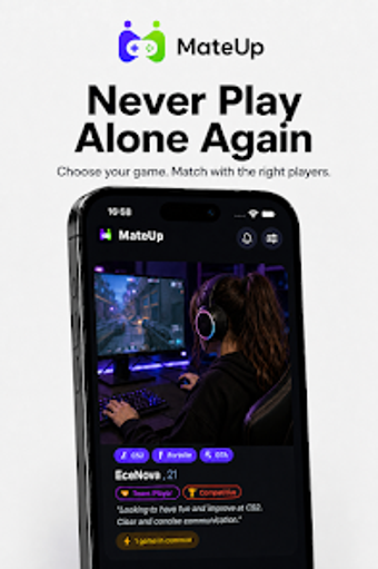Image 0 for MateUp - Find Gaming Frie…