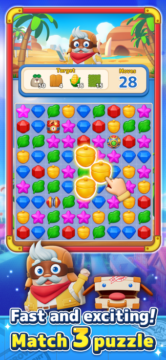 Image 0 for LINE マッチフライト3マッチ旅パズル