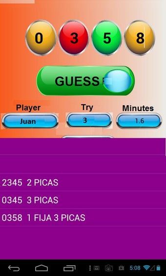 Image 1 for PICAS y FIJAS - Guess a N…