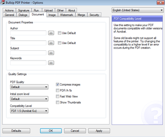 Image 2 for Bullzip PDF Printer Free