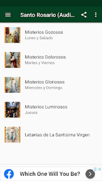 Imagen 0 para Santo Rosario en Audio