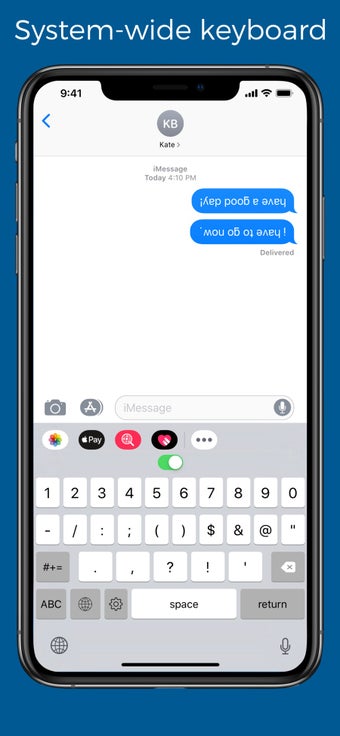 Image 2 for Upside down text keyboard