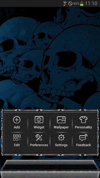 Imagen 1 para Next Launcher Skull Theme
