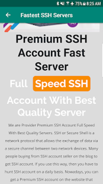 Imagen 1 para Fastest SSH Servers