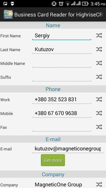 Image 7 for Business Card Reader High…