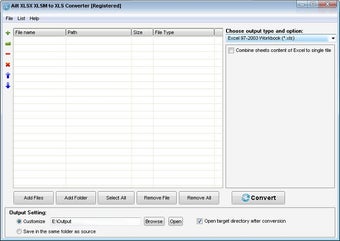 Imagen 0 para Ailt XLSX XLSM to XLS Con…